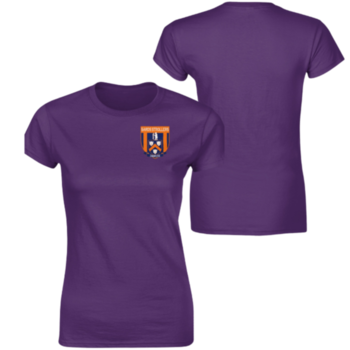 Ladies Bards Strollers Crest T Shirt - Purple