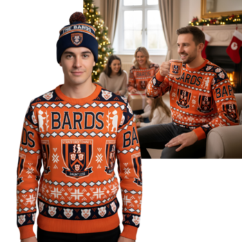 Mens Christmas Jumper Orange