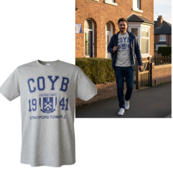 Mens COYB T Shirt Grey Marl