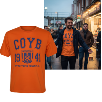 Mens COYB T Shirt Orange