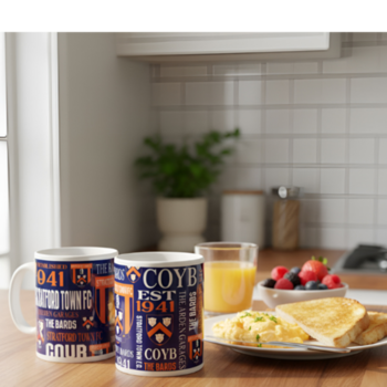 Pack of Two Text Mugs 11oz