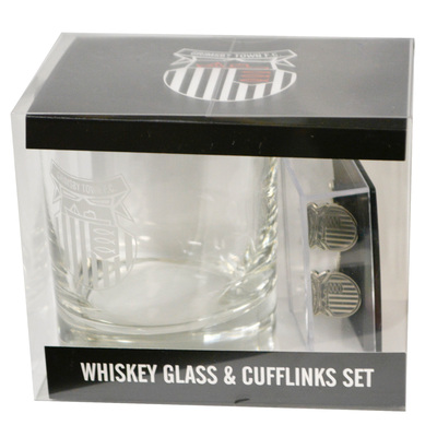 Whisky Glass And Cufflink Set