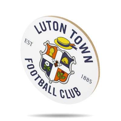 Luton Town Crest Wooden Magnet
