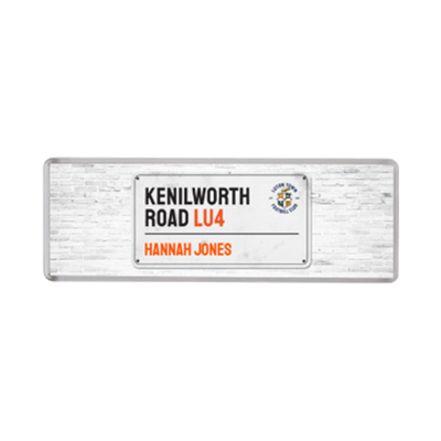 Luton Town Personalised Street Sign Magnet
