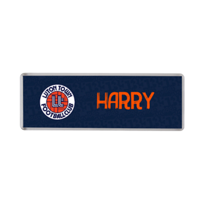 Luton Town Personalised Retro Crest Magnet