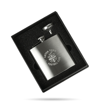 Luton Town Crest Boxed Hip Flask