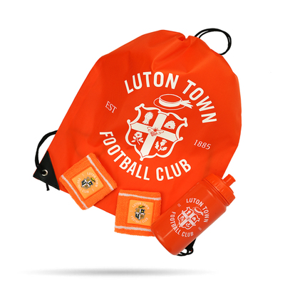 Luton Town Bottle, Gym Bag and Sweat Band Set