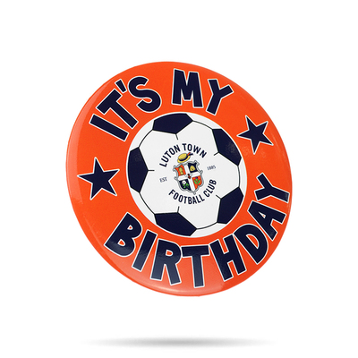 Luton Town Giant Football Birthday Badge