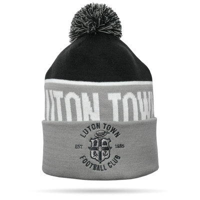 Luton Town Grey Tonal Bobble Hat