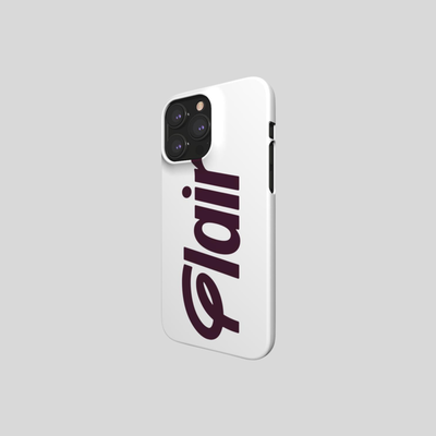 IPHONE 13 SNAP CASE WHITE WITH BLACK FLAIR
