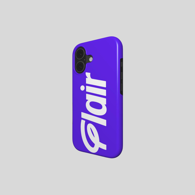 IPHONE 17 TOUGH CASE PURPLE WITH WHITE FLAIR