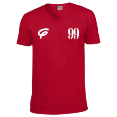 Flair TriDri Panelled Tech T-Shirt with White F and 99 - Red - Mens