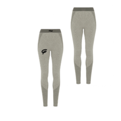 WOMENS TRIDRI SEAMLESS 3D FIT SPORTS LEGGINGS WITH BLACK FLAIR - OLIVE