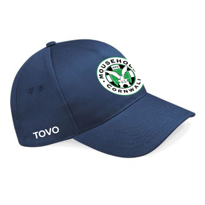 Unisex Beechfield Cap with Mousehole and TOVO - Navy - Navy - Adult