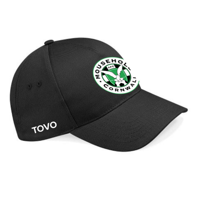 Unisex Beechfield Cap with Mousehole and TOVO - Black - Black - Adult