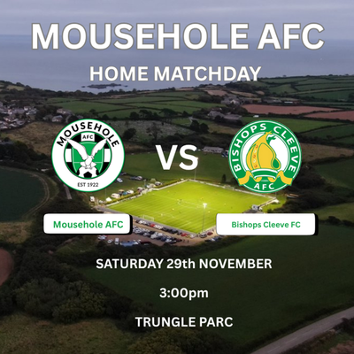 v BISHOPS CLEEVE, SATURDAY 29TH NOVEMBER 3PM