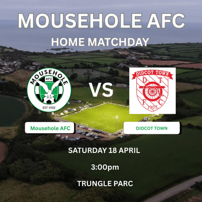 v DIDCOT TOWN SATURDAY 18 APRIL 3PM