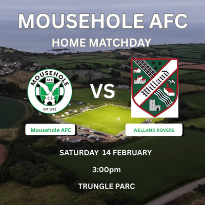 v WILLAND ROVERS SATURDAY 14 FEBRUARY 3PM