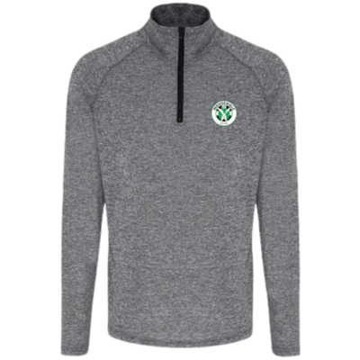 Mens TriDri Performance 1/4 Zip Top - Black/Black