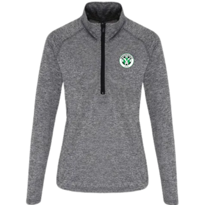 Womens TriDri Performance 1/4 Zip Top - Black/Black