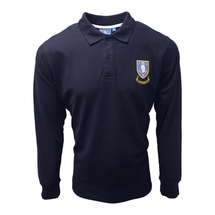  Mens Essential Long Sleeve Polo - Navy