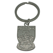  Silver Plated Crest Keyring